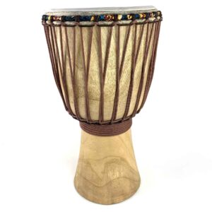 golden hardwood djembe from guinea
