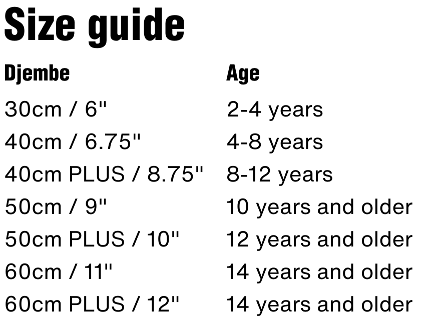 Size guide
