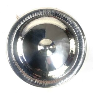 Medium Himalayan ceremonial gong handcrafted from German silver