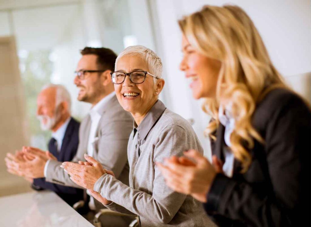 participants at an african drumming team building workshop