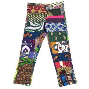 Colourful traditional patchwork pants from Ghana