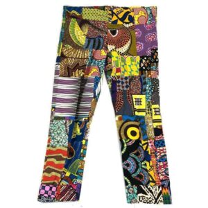 Patchwork performance pants tailor made in Ghana