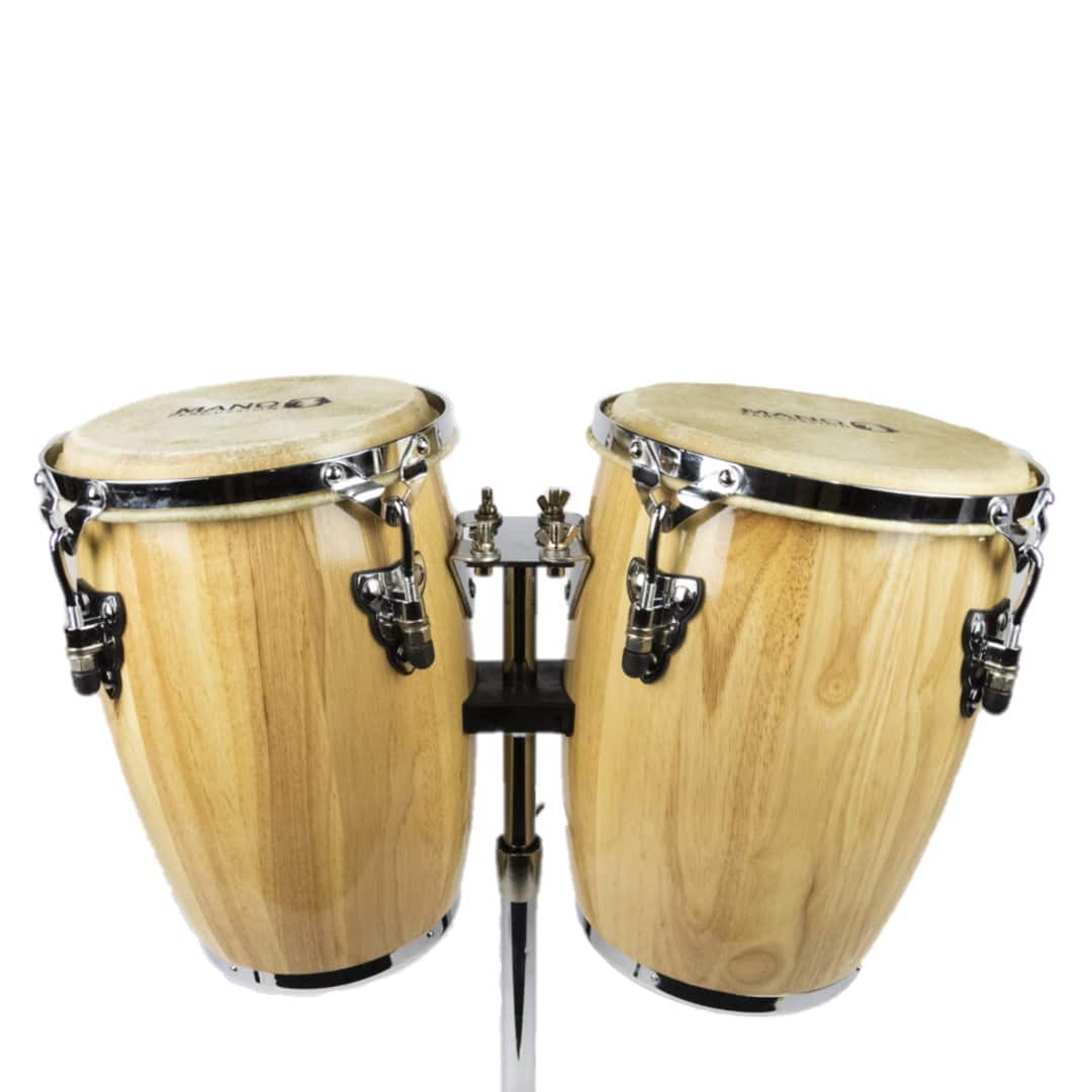 Mano mini congas in natural finish