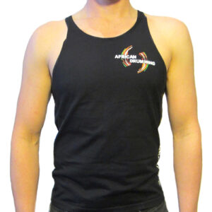 Men’s African Drumming singlet front view