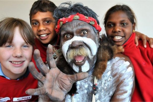 an instructor of Authentic Indigenous cultural workshop with students