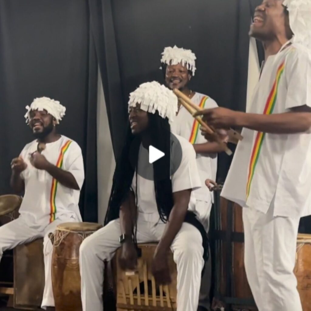 Wala African drumming group performing at Spring Retreat