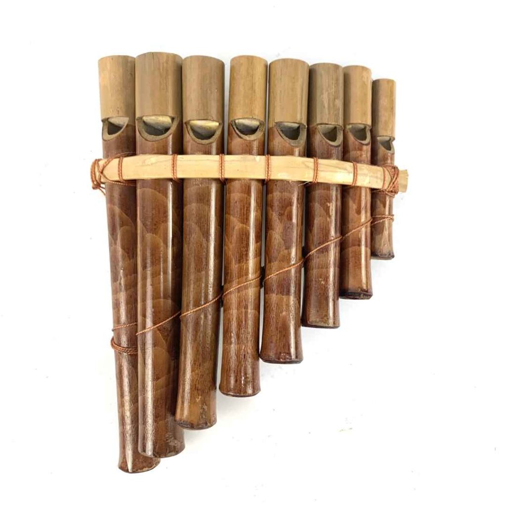 Bamboo Pan Flute - Peruvian style 8 note wind instrument