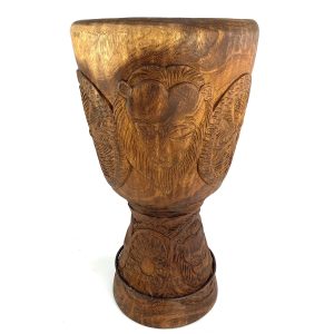 large iroko djembe shell from ivory coast