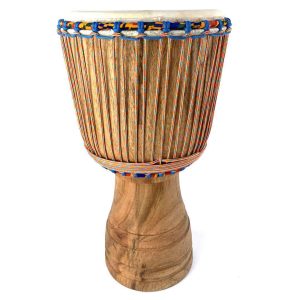 ghana djembe hand carved with goat skin