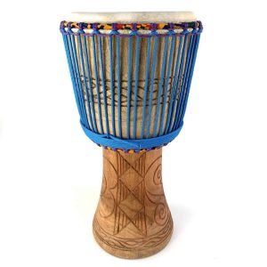 ghana djembe with carvings