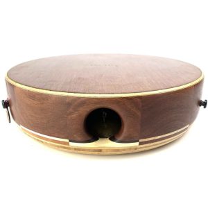 large lap cajon with dark timber taper