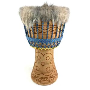 ghana djembe with hairy skin