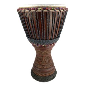 dark timber mali djembe with goat skin