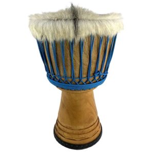 mali djembe with hairy goat skin