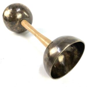 Double handled Himalayan singing bowls handcrafted from five metal alloys