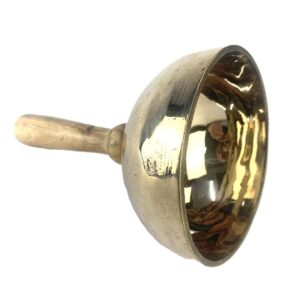 Authentic Himalayan five metal handled singing bowl for sound bath sessions