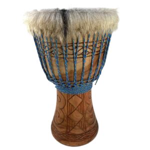 ghana djembe with hairy overlap