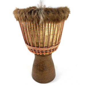 ivorian djembe with hairy goat skin