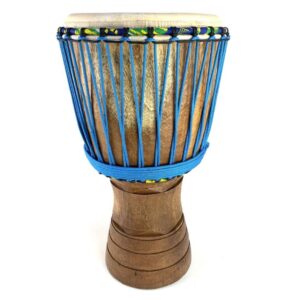 Ivory Coast Iroko Djembe with Goat Skin | African Drum
