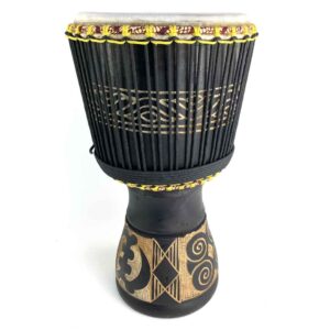 Large 13 inch Ghana Twenaboa hardwood djembe with medium goat skin