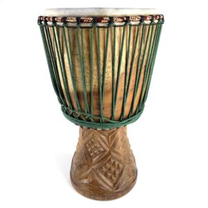 13.5 inch Primo Series Côte d'Ivoire Iroko djembe with thin goat skin