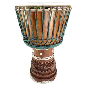 14.25 inch Primo Series Guinea Lenke hardwood djembe with medium thick goat skin