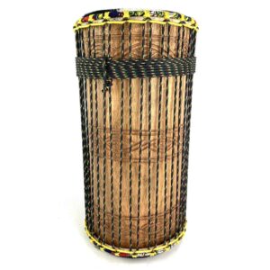 Small Ghana Kenkeni dunun drum with thick cow skin heads